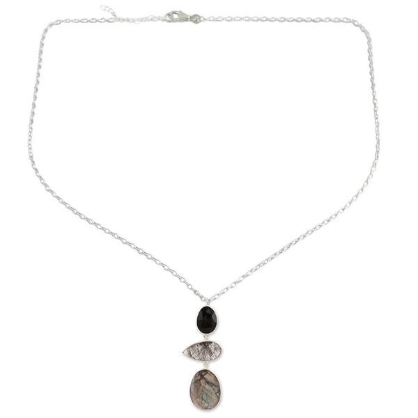 Alternate image for 26.5-Carat Multi-Gemstone Pendant Necklace from India Splendorous Evening