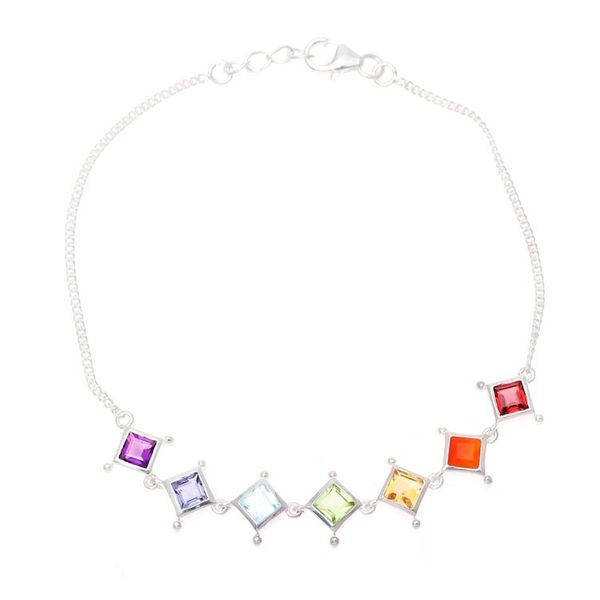 Alternate image for Multi-Gemstone Chakra Bracelet from India Wellness