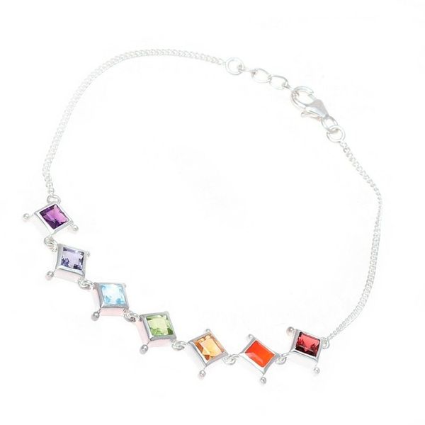 Alternate image for Multi-Gemstone Chakra Bracelet from India Wellness