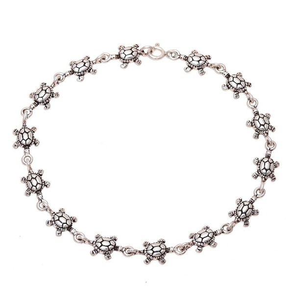 Alternate image for Sterling Silver Turtle Link Bracelet from India Turtle Unison