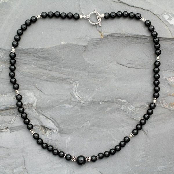 Alternate image for Onyx strand necklace Kerala Night