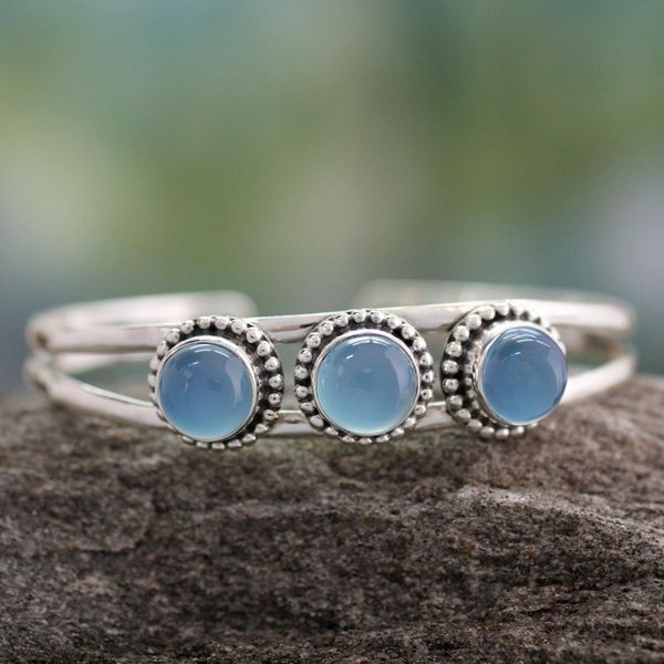 Alternate image for Chalcedony cuff bracelet Delightful