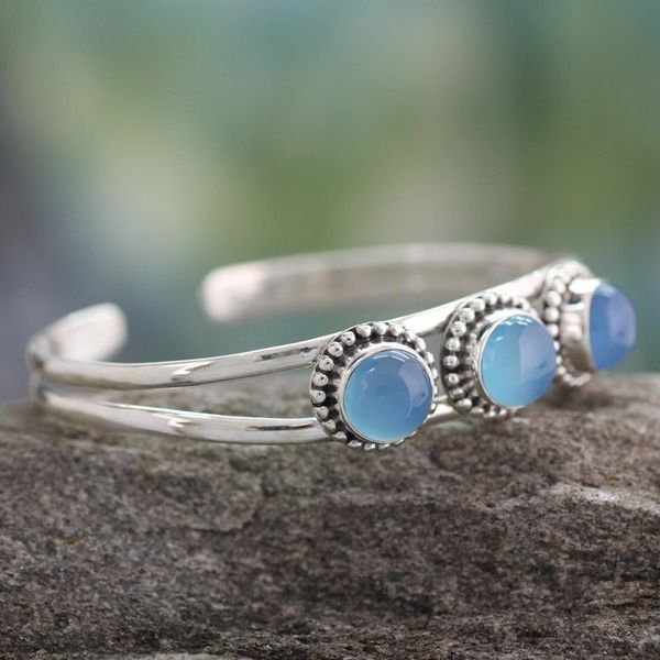 Alternate image for Chalcedony cuff bracelet Delightful