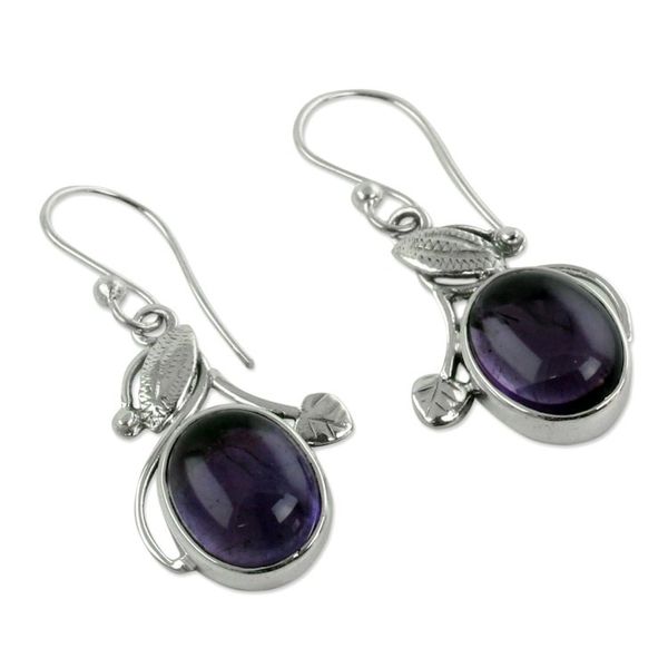 Alternate image for Amethyst dangle earrings Impassioned Plum