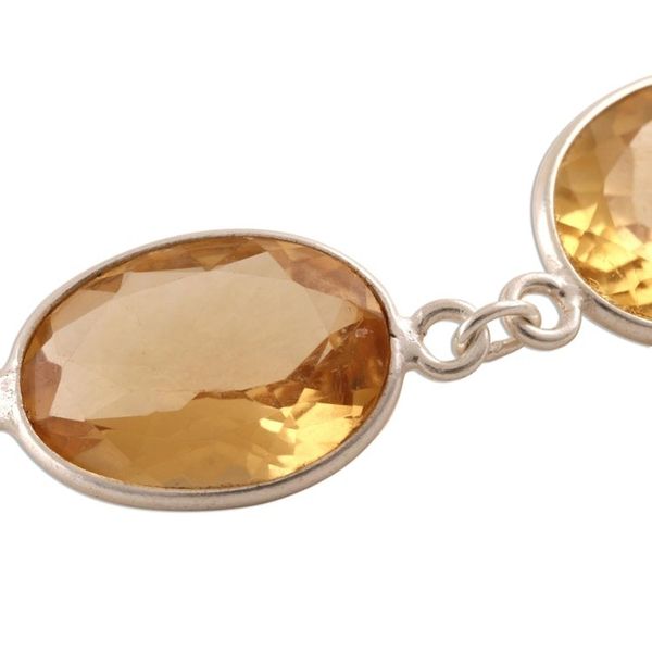 Alternate image for 12-Carat Citrine Pendant Bracelet from India Sunny Glisten