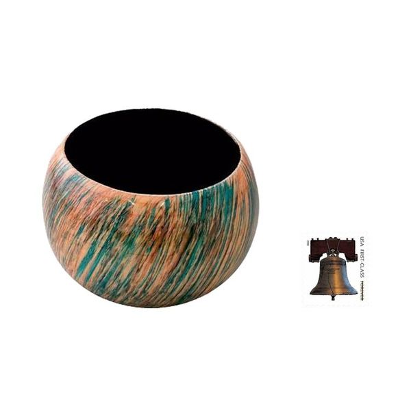 Alternate image for Artisan Crafted Wood Bangle Bracelet Peach Breeze