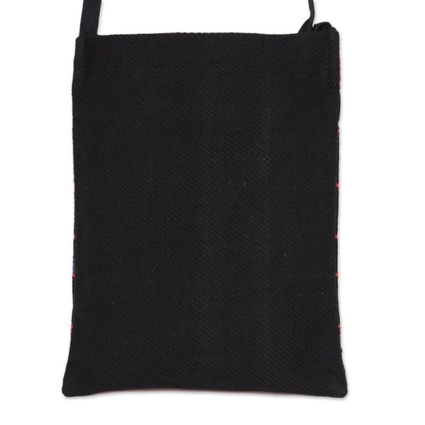 Alternate image for Geometric Cotton Sling in Black and Multicolor from India Geometric Pattu