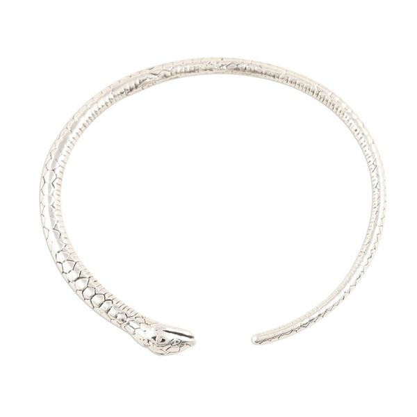 Alternate image for Sterling Silver Snake Cuff Bracelet Charming Snake