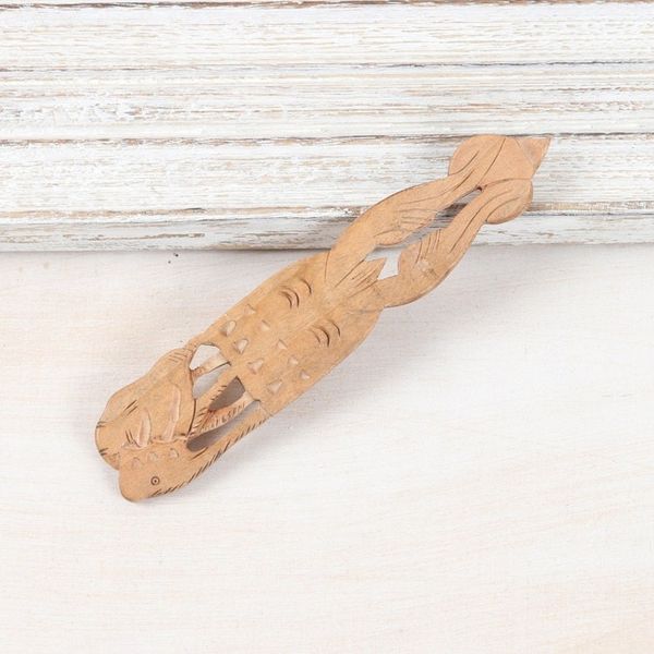 Alternate image for Handcrafted Kadam Wood Elephant Bookmark from India Royal Elephant