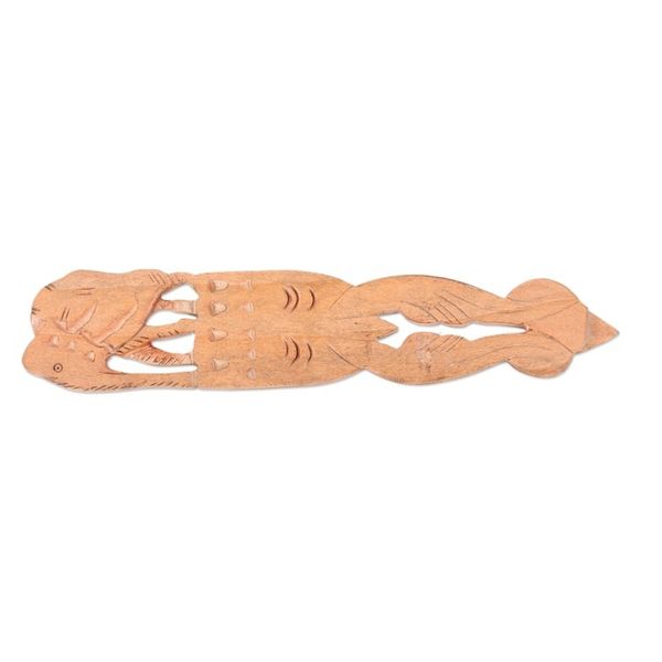 Alternate image for Handcrafted Kadam Wood Elephant Bookmark from India Royal Elephant