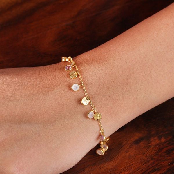 Alternate image for Fairy-Inspired Gold-Plated 2-Carat Multi-Gemstone Bracelet Fairy Fusion
