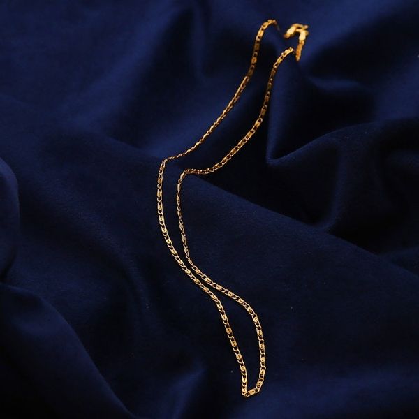 Alternate image for 22k Gold-Plated Snail Chain Necklace in a High Polish Finish Snail Caprice
