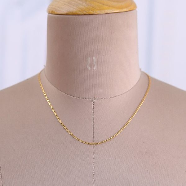 Alternate image for 22k Gold-Plated Snail Chain Necklace in a High Polish Finish Snail Caprice