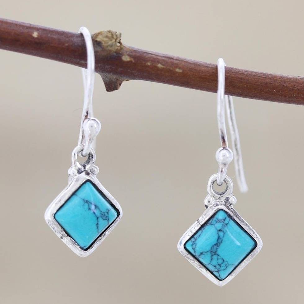 Sterling Silver Dangle Earrings from India 'Happy Kites'