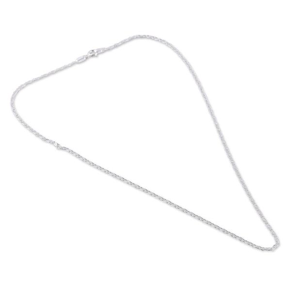 Alternate image for High-Polished Sterling Silver Mariner Chain Necklace Futuristic Bonds