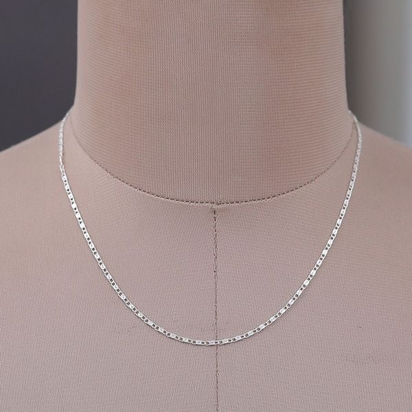 Alternate image for High-Polished Sterling Silver Mariner Chain Necklace Futuristic Bonds