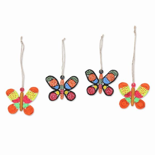 Alternate image for Eco-Friendly Butterfly Ornaments Set of 4 Butterfly Dreams