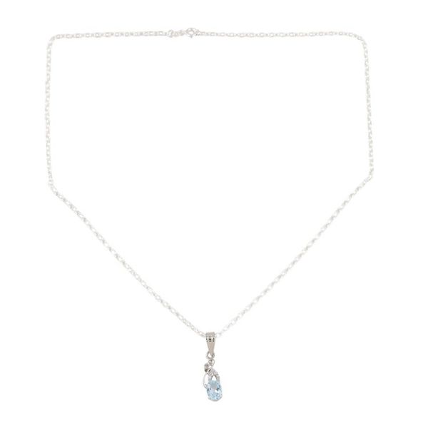 Alternate image for Rhodium-Plated Blue Topaz and Cubic Zirconia Jewelry Set Peppy in Blue