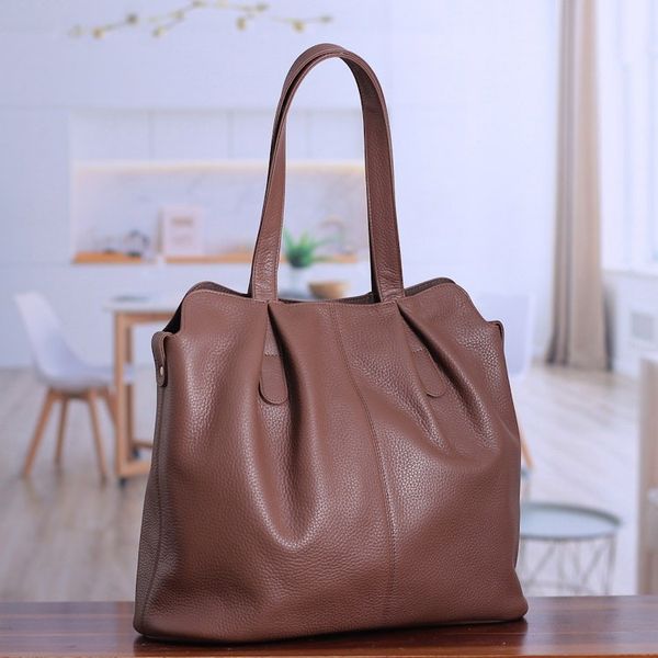 Alternate image for 100 Redwood Leather Shoulder Bag with Magnetic Closure Redwood Statement