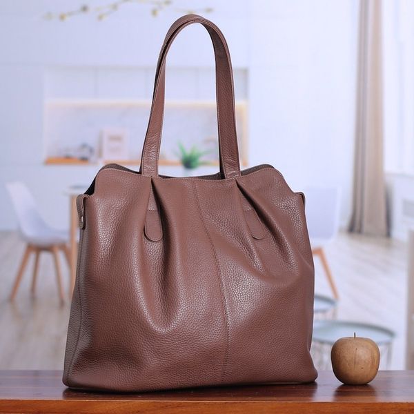 Alternate image for 100 Redwood Leather Shoulder Bag with Magnetic Closure Redwood Statement