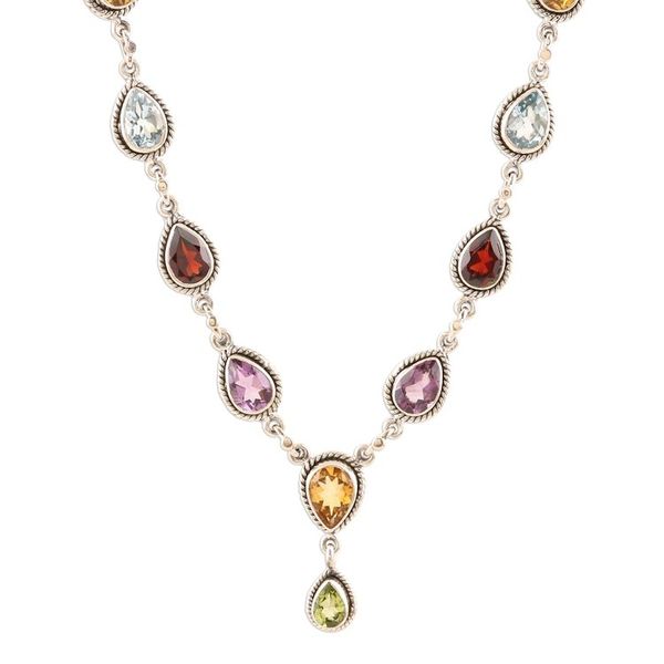 Alternate image for Multi-Gemstone and Sterling Silver Necklace On the Bright Side