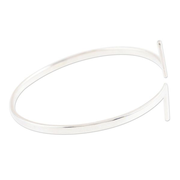 Alternate image for Hand Crafted Sterling Silver Cuff Bracelet Essential Shine