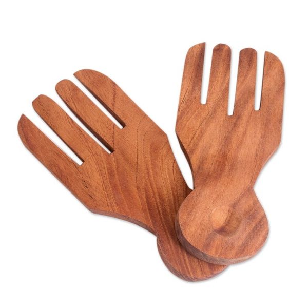 Alternate image for Cedar Salad Servers Pair Bountiful