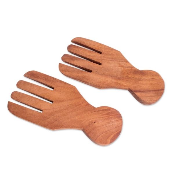 Alternate image for Cedar Salad Servers Pair Bountiful