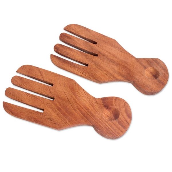 Alternate image for Cedar Salad Servers Pair Bountiful
