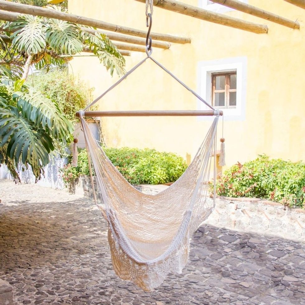 Handcrafted Cotton Hammock Swing 'Montelimar Sands'