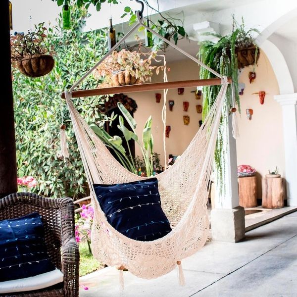 Alternate image for Handcrafted Cotton Hammock Swing Montelimar Sands