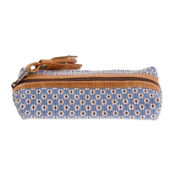 Alternate image for Blue Floral Pencil Case Blue Ditsy