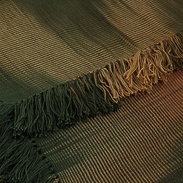 Alternate image for Hand Woven Ginger Rayon Poncho from Guatemala Ethereal Ginger
