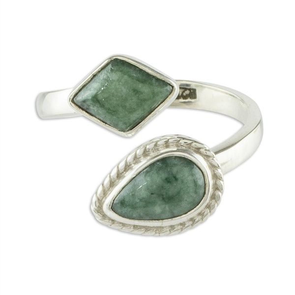 Alternate image for Handmade Jade Wrap Ring from Guatemala Odds and Ends
