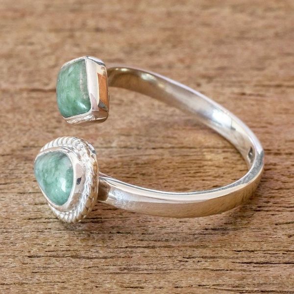Alternate image for Handmade Jade Wrap Ring from Guatemala Odds and Ends