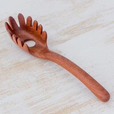 Alternate image for Hand Carved Manchiche Wood Spaghetti Spoon from Guatemala Home Cooking