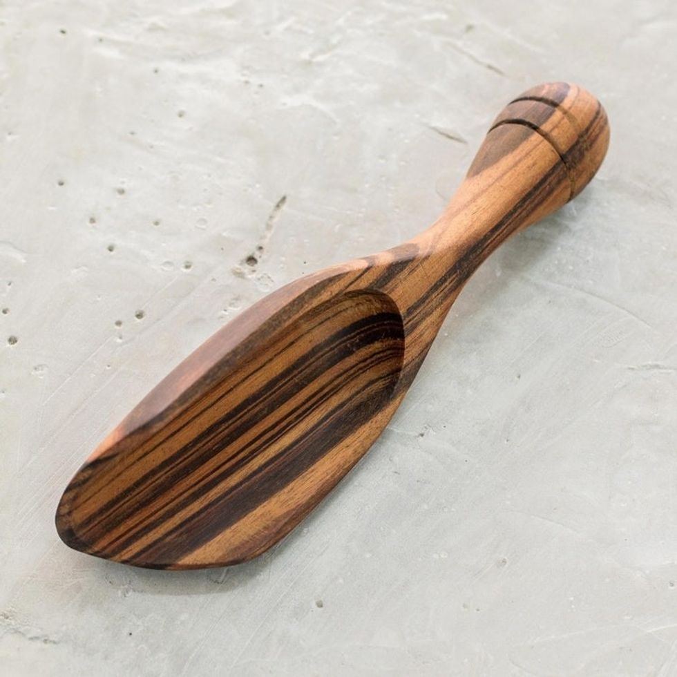Artisan Crafted Wooden Scoop 'Made from Scratch'
