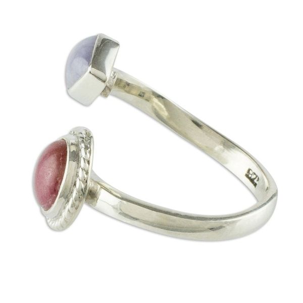 Alternate image for Rhodonite and Lilac Jade Wrap Ring Chance Encounter