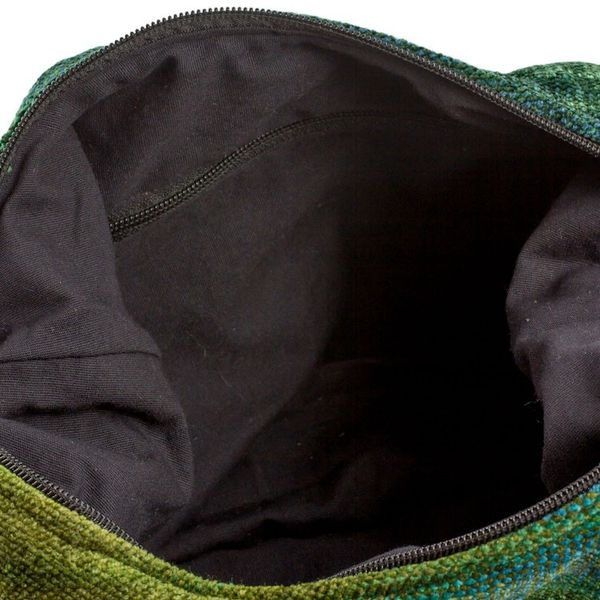 Alternate image for Rayon and Cotton Blend Hobo Bag in Green from Guatemala Forest Day