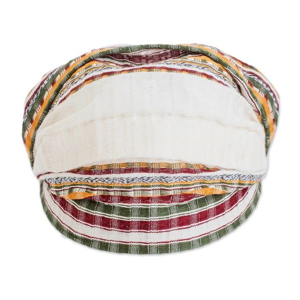 Alternate image for Multicolored Cotton Headband Hand-Woven in Guatemala Desert