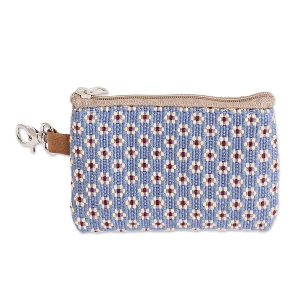 Alternate image for All Cotton Blue Coin Purse Blue Ditsy