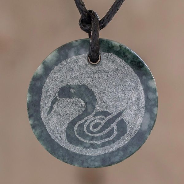 Alternate image for Jade Nahual Kan Necklace for Men or Women Nahual Kan