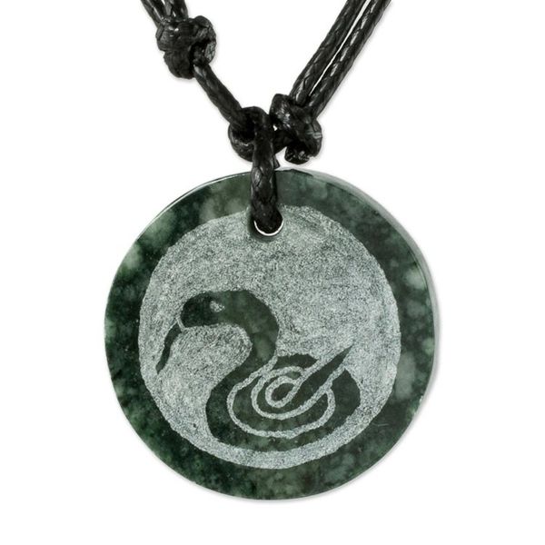 Alternate image for Jade Nahual Kan Necklace for Men or Women Nahual Kan