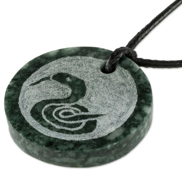 Alternate image for Jade Nahual Kan Necklace for Men or Women Nahual Kan