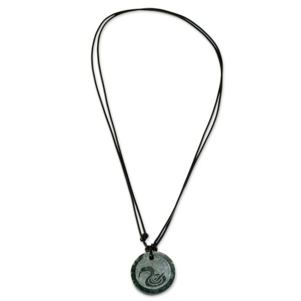 Alternate image for Jade Nahual Kan Necklace for Men or Women Nahual Kan
