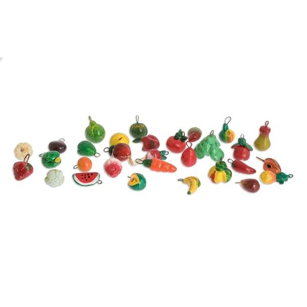 Alternate image for Mini Tropical Fruit Ornaments Set of 30 from Guatemala Tropical Flavors