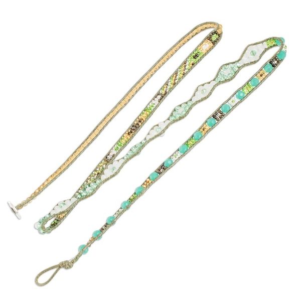 Alternate image for Handcrafted Beaded Positive Energy Long Wrap Bracelet Healing Aura