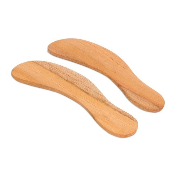 Alternate image for Unique Wood Serving Utensil Spreader Knives Pair Forest Gift