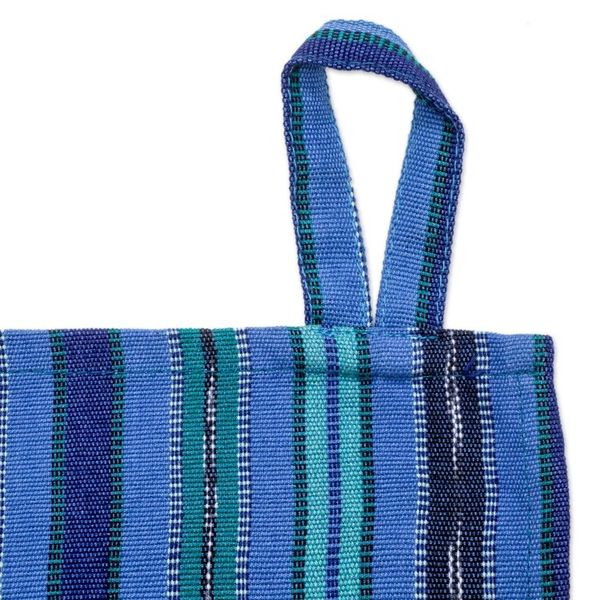 Alternate image for Pair of Striped Cotton Dish Towels Hand-Woven in Guatemala Kitchen Love