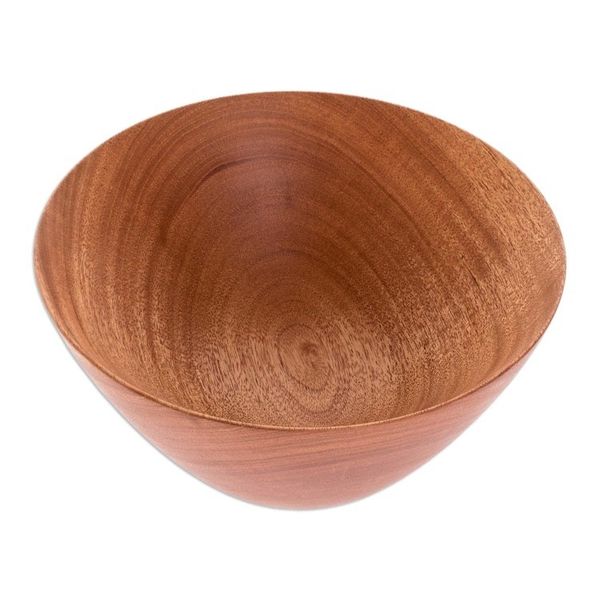 Alternate image for Artisan Crafted Natural Mahogany Bowl 7 inch To the Table